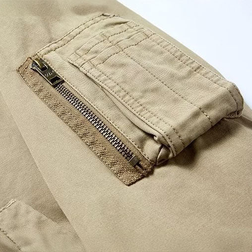 Bomber para Hombre Vintage con Cremallera Metálica