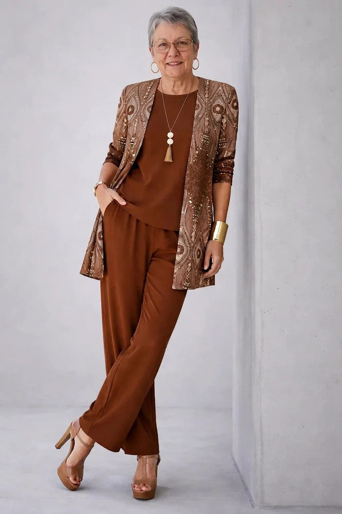 Inés | Conjunto de Tres Piezas Elegancia Clásica